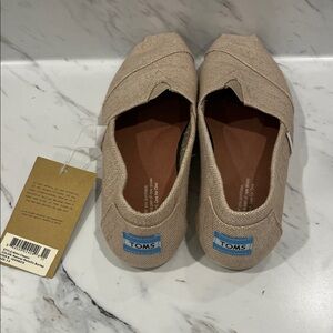 TOMS Natural Canvas Slip-Ons